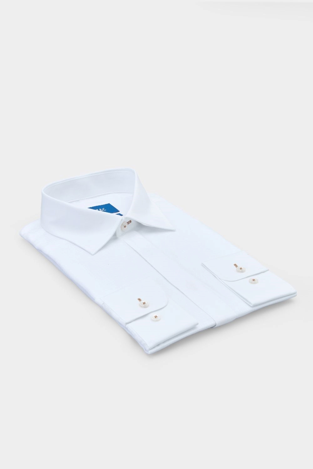 SST&C White Plain Standard Fit Shirt | 00062410023_5