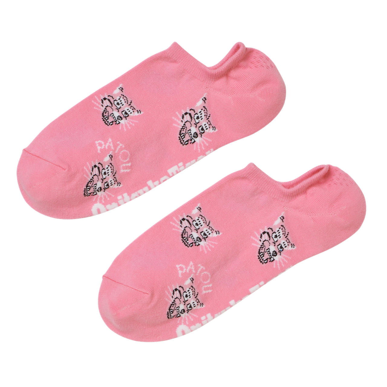 【PATOU聯名款】桃紅色滿版老虎隱形襪｜3183B139-700_0
