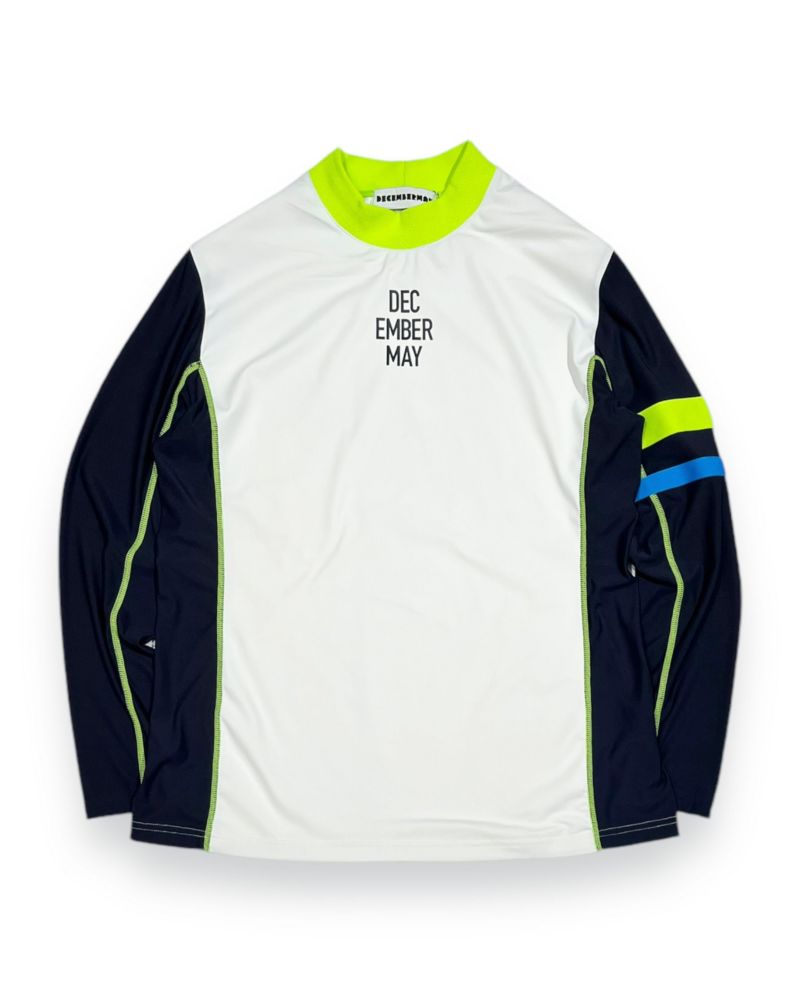 【DECEMBERMAY】Bi-color long sleeve Mock_MEN 1-412-0514