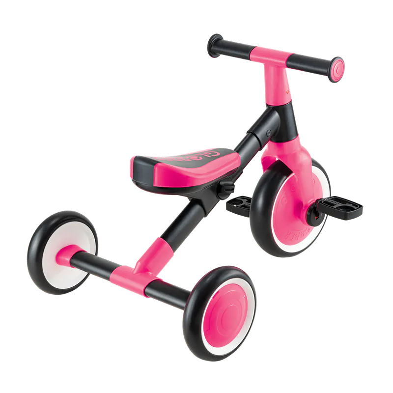 GLOBBER LEARNING TRIKE 2合1多功能滑步腳踏車-法國紅絲絨_2