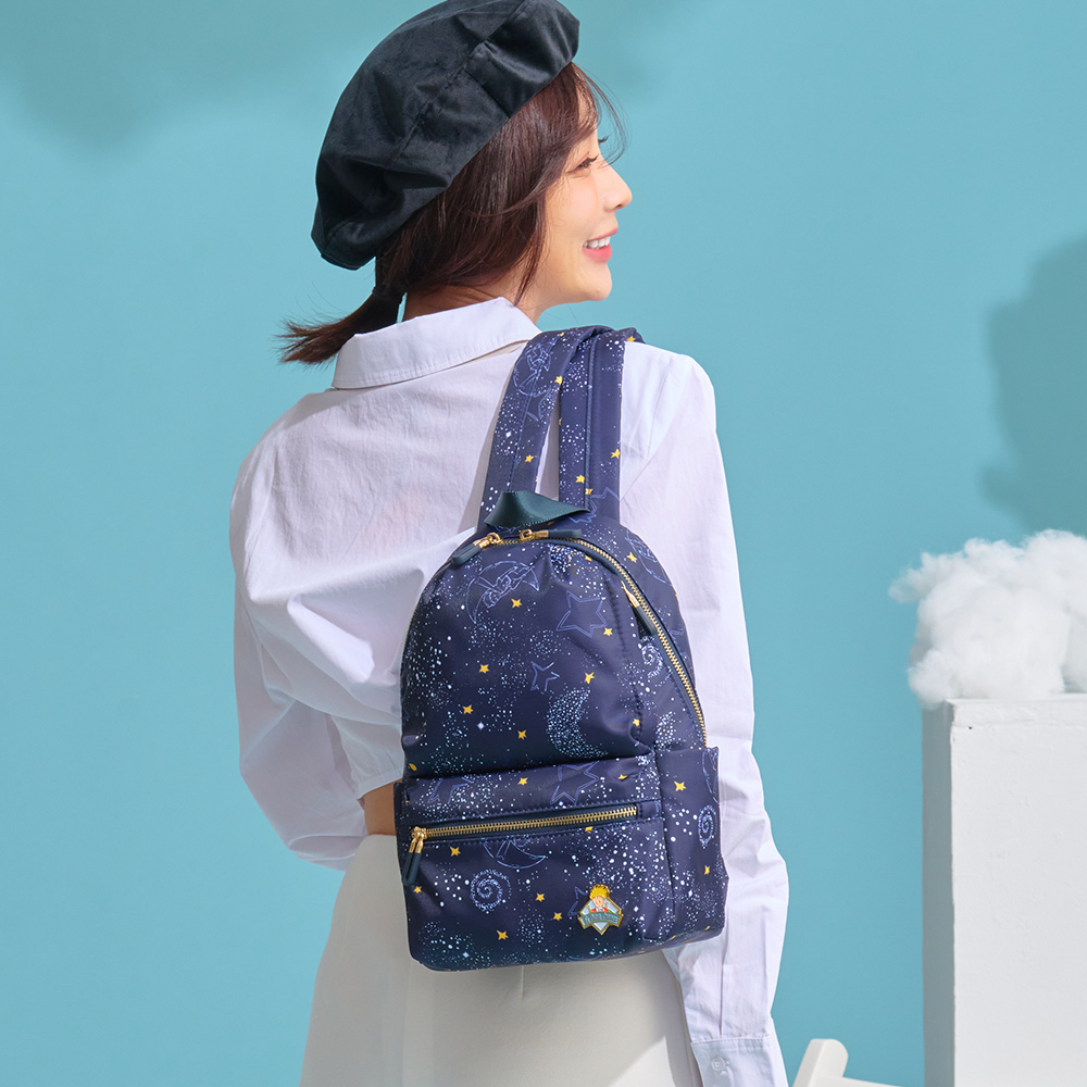 【小王子Le Petit Prince聯名款】80週年銀河星塵-後背包-深藍 LPP232008-98