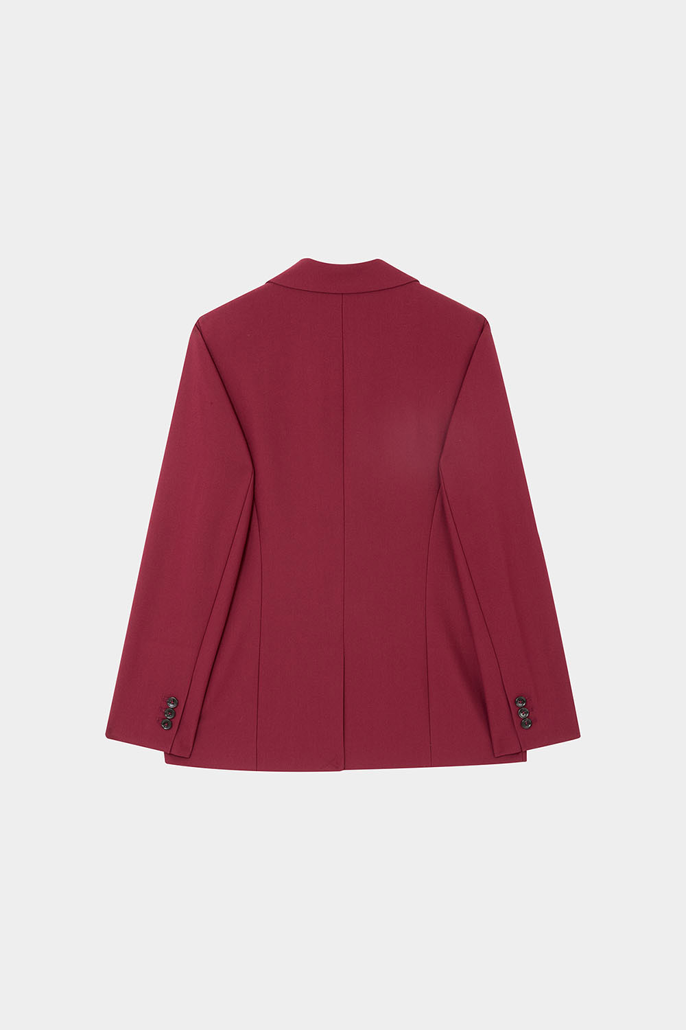 SST&C Burgundy Red Sword Collar Long Suit Jacket | 01012410003_8