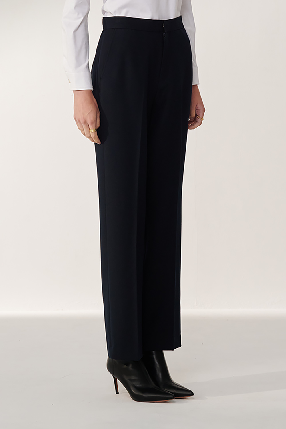 SST&C Navy Twill Straight-Leg Suit Trousers | 01022410002_6
