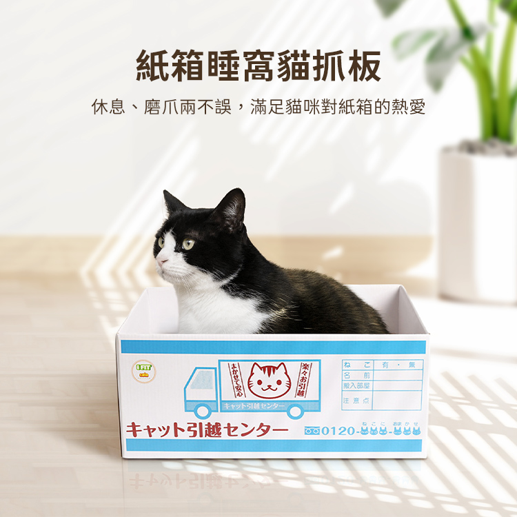 日式紙箱貓抓板_1