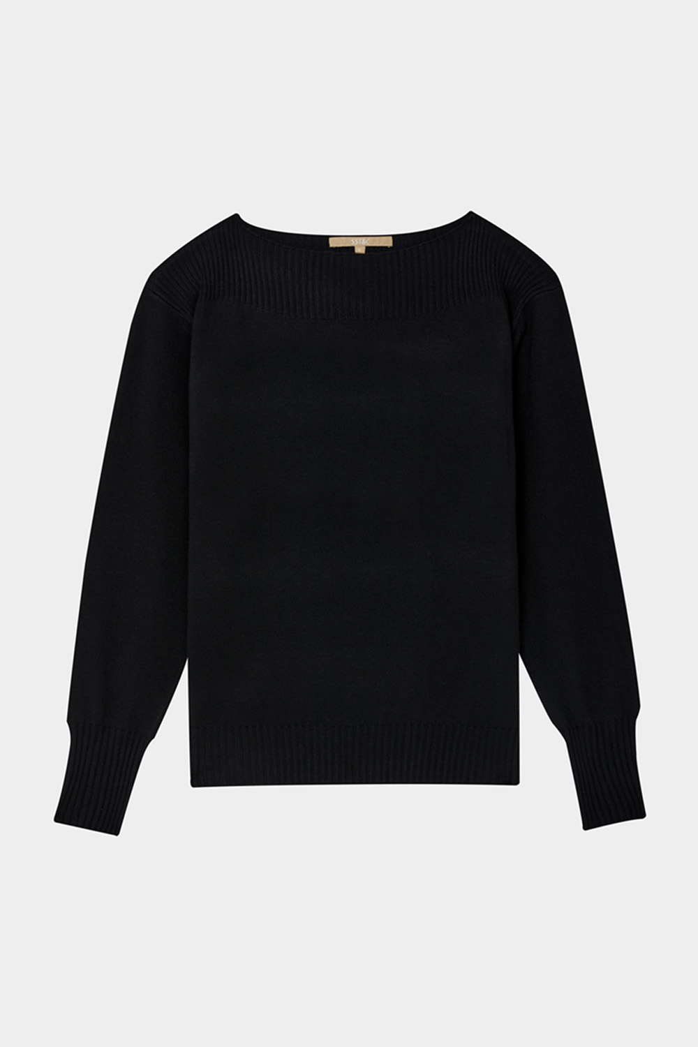 SST&C Black Crew Neck Pullover Sweater | 01182410008_7
