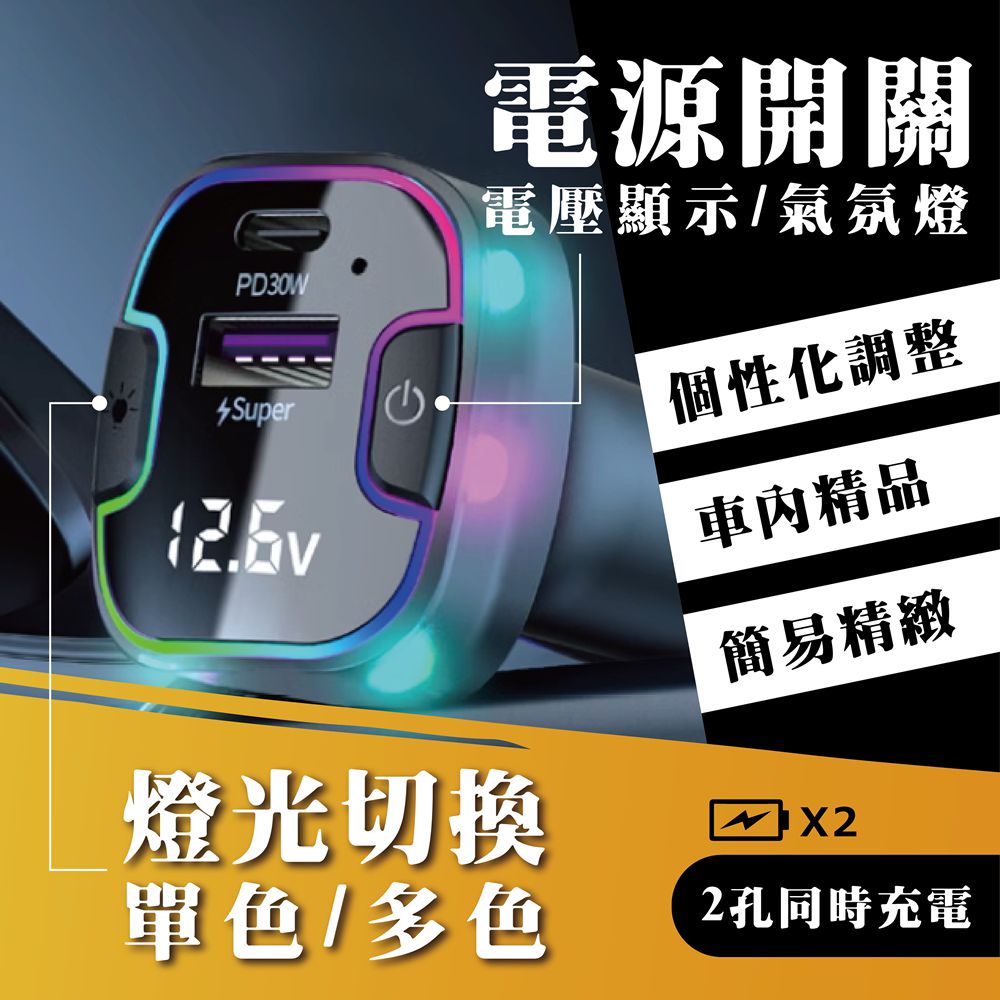 【艷黑】日式七彩車用快充-浪K7_2