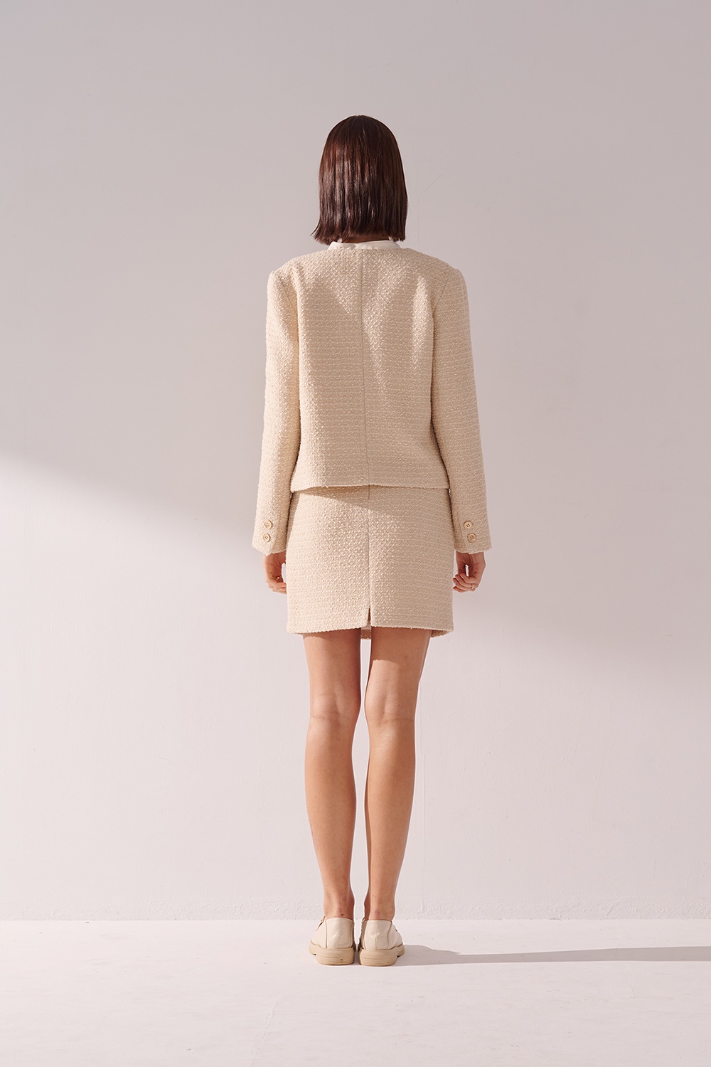 SST&C Light Apricot Duffle Narrow Skirt | 01232410002_5