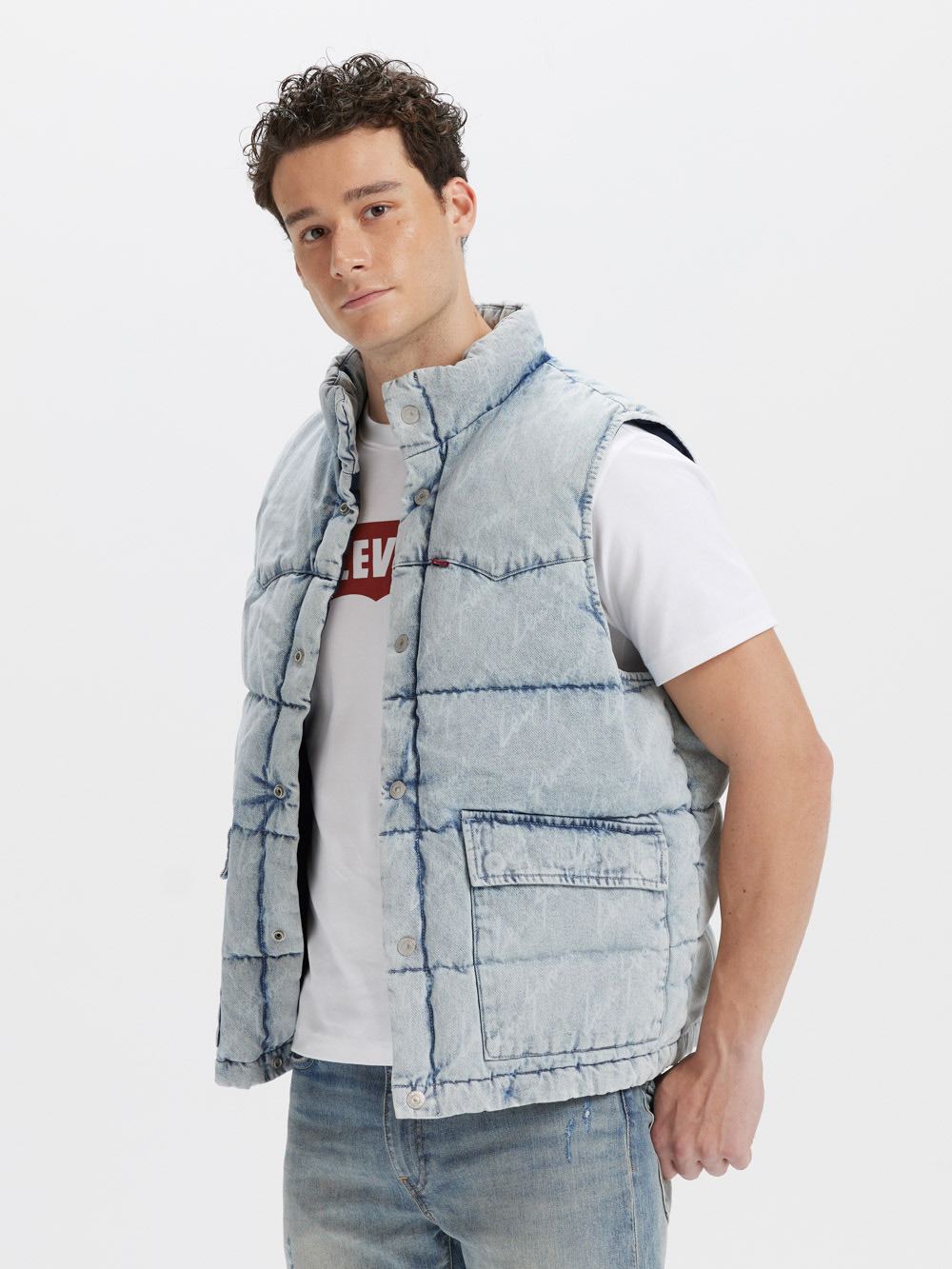 Levi’s® 丹寧鴨絨背心  牛仔背心 保暖背心  熱賣單品