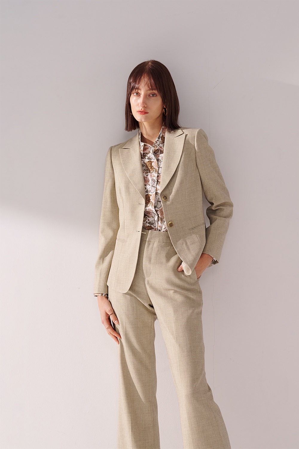 SST&C Butterfly Floral Square Neck Shirt | 01062410002_4