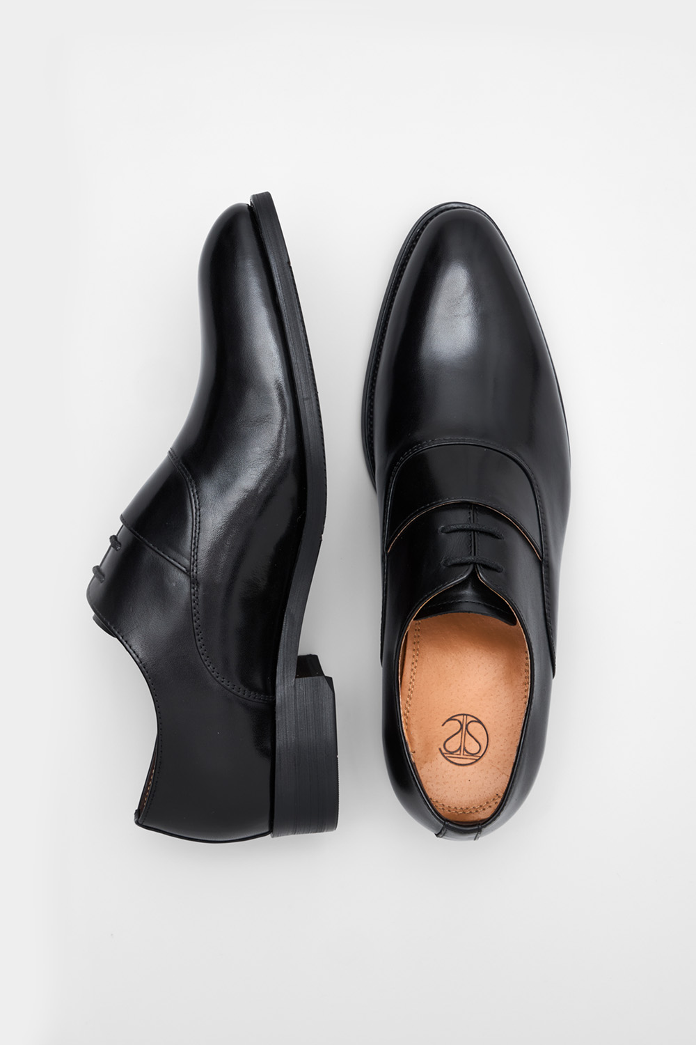 SST&C Black Oxford Shoes | 00262410001_3