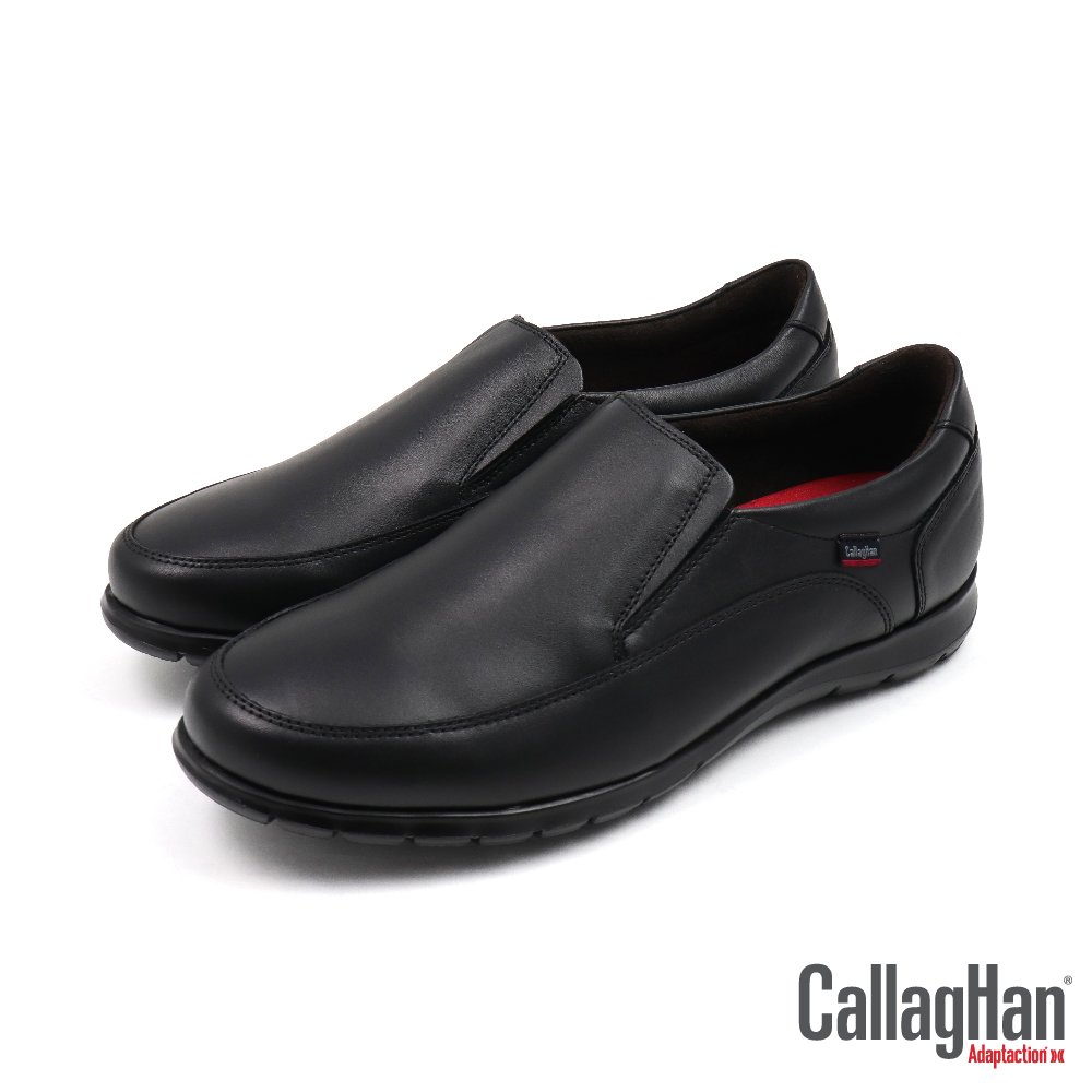 【CALLAGHAN】西班牙原廠超輕量手工皮面懶人休閒鞋 黑色(81311-BL)