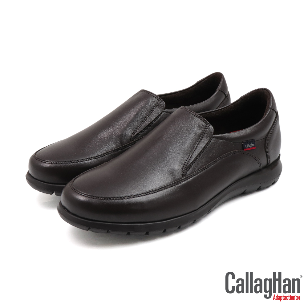 【CALLAGHAN】西班牙原廠超輕量手工皮面懶人休閒鞋 深棕(81311-MAR)