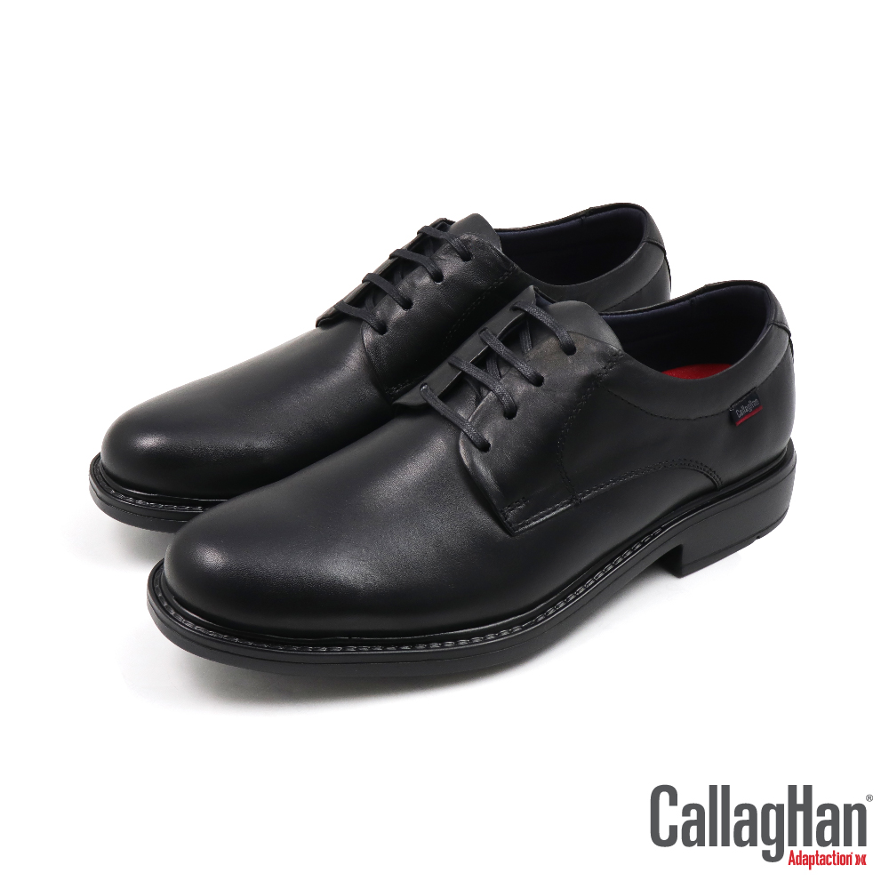 【CALLAGHAN】西班牙原廠超輕量透氣真皮綁帶休閒鞋 黑色(89403-BL)