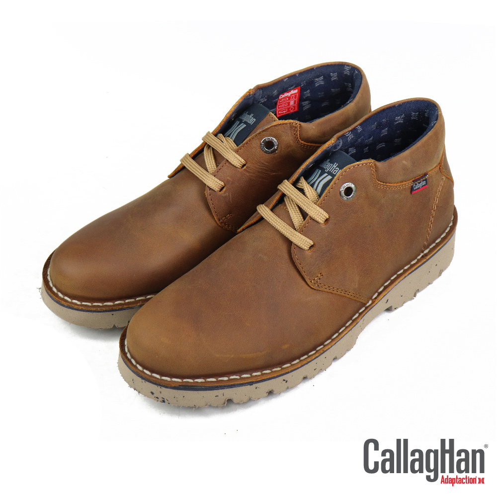 【CALLAGHAN】西班牙原廠超輕量透氣綁帶休閒鞋 棕色(55500-BR)