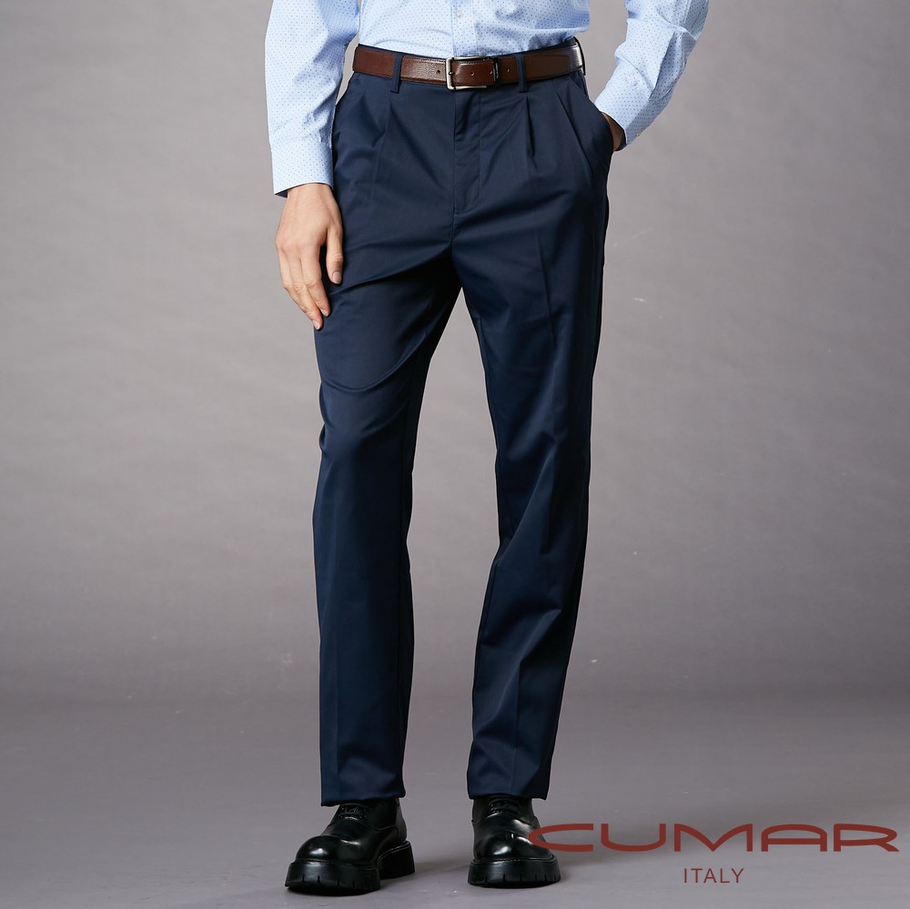 CUMAR 男裝秋冬平面休閒長褲 / 249122
