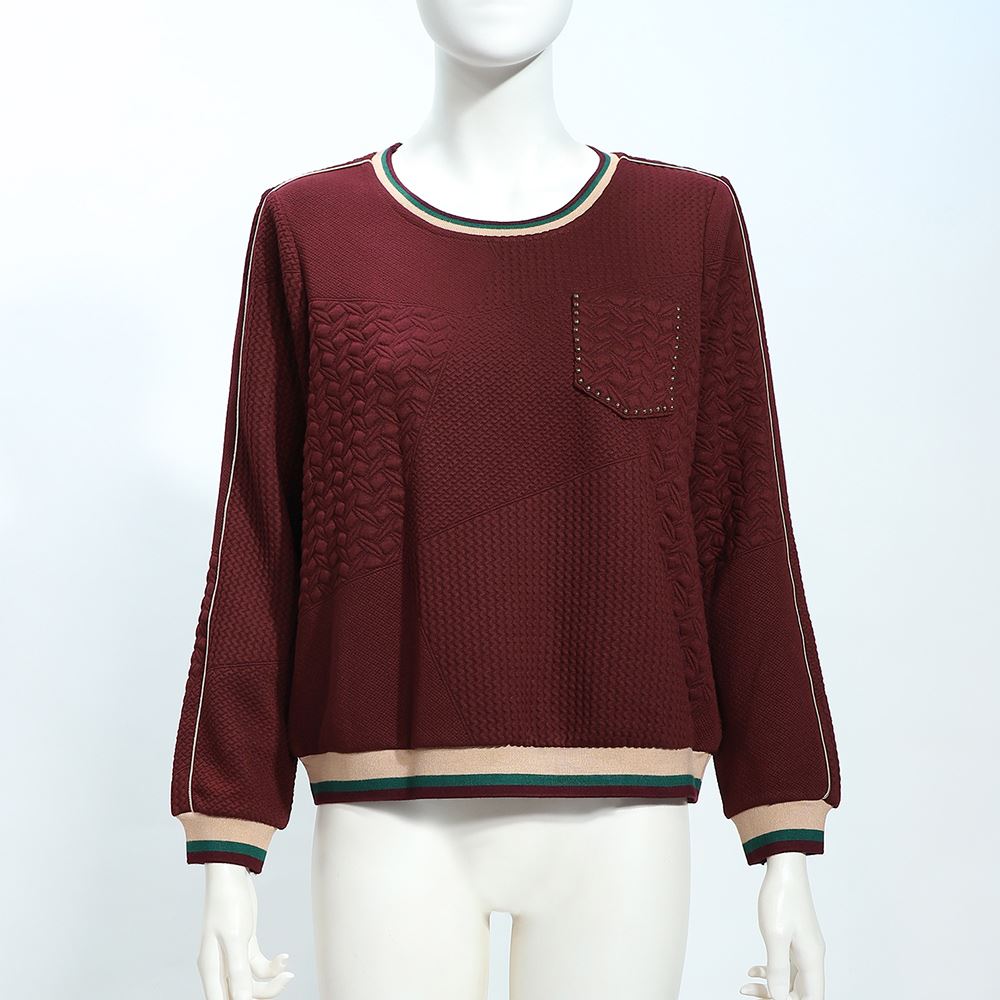 ILEY伊蕾 都市摩登休閒縲縈上衣(紅；M-2L)_0