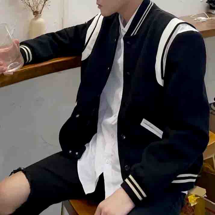 韓系百搭日常簡約夾克 原宿風_0