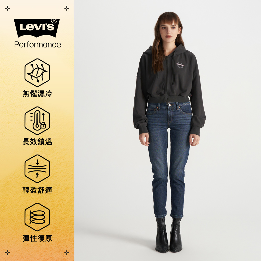 女款 高腰牛仔褲 BOYFRIEND男友褲 Performance Warm 保暖丹寧褲 人氣新品