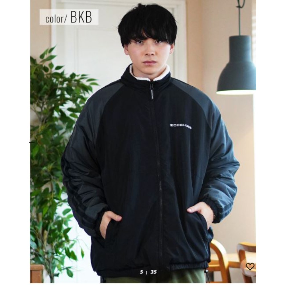 【DC SHOES】男款-24 WS REVERSIBLE STAND JACKET雙面刷毛外套-黑色( LJK244302243-BKB )_1