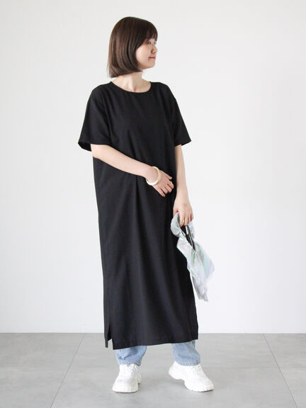 【SET ITEM】短袖連身洋裝+無袖背心(FD43L1H0180) - Te chichi