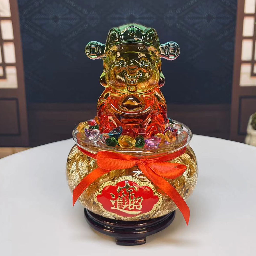 【年中慶】財神爺金箔聚寶盆 (財神爺/招財/以金吸金)_0