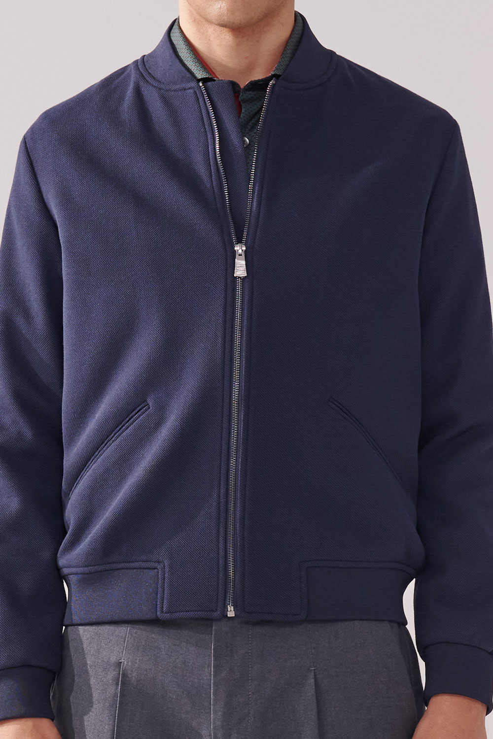 SST&C Navy Blue Baseball Jacket | 00122409002_4