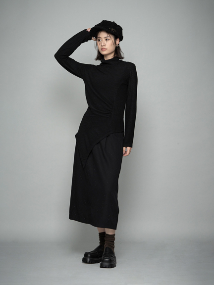 斜角垂裳(J043LC025CA) - JUJURY COLLECTION