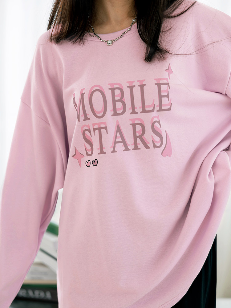 寬版蝴蝶結字母印花大學TEE_5