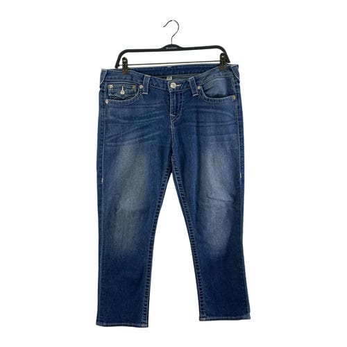 【台中一中店】TRUE RELIGION/直筒褲/32/W2GA817TSM