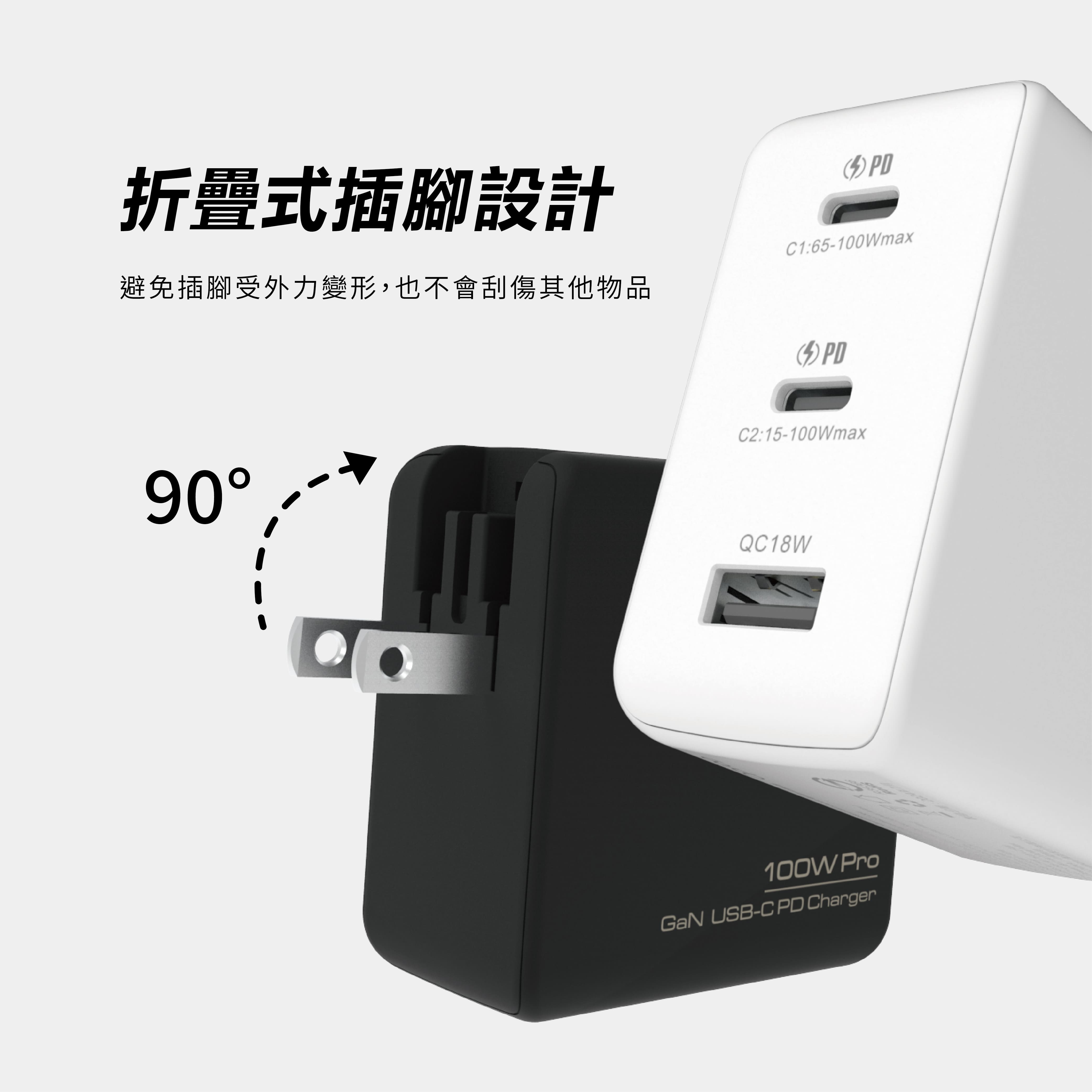 【體積最小】Opro9 GaN5.0 100W 氮化鎵 電源供應器/快速充電器_1