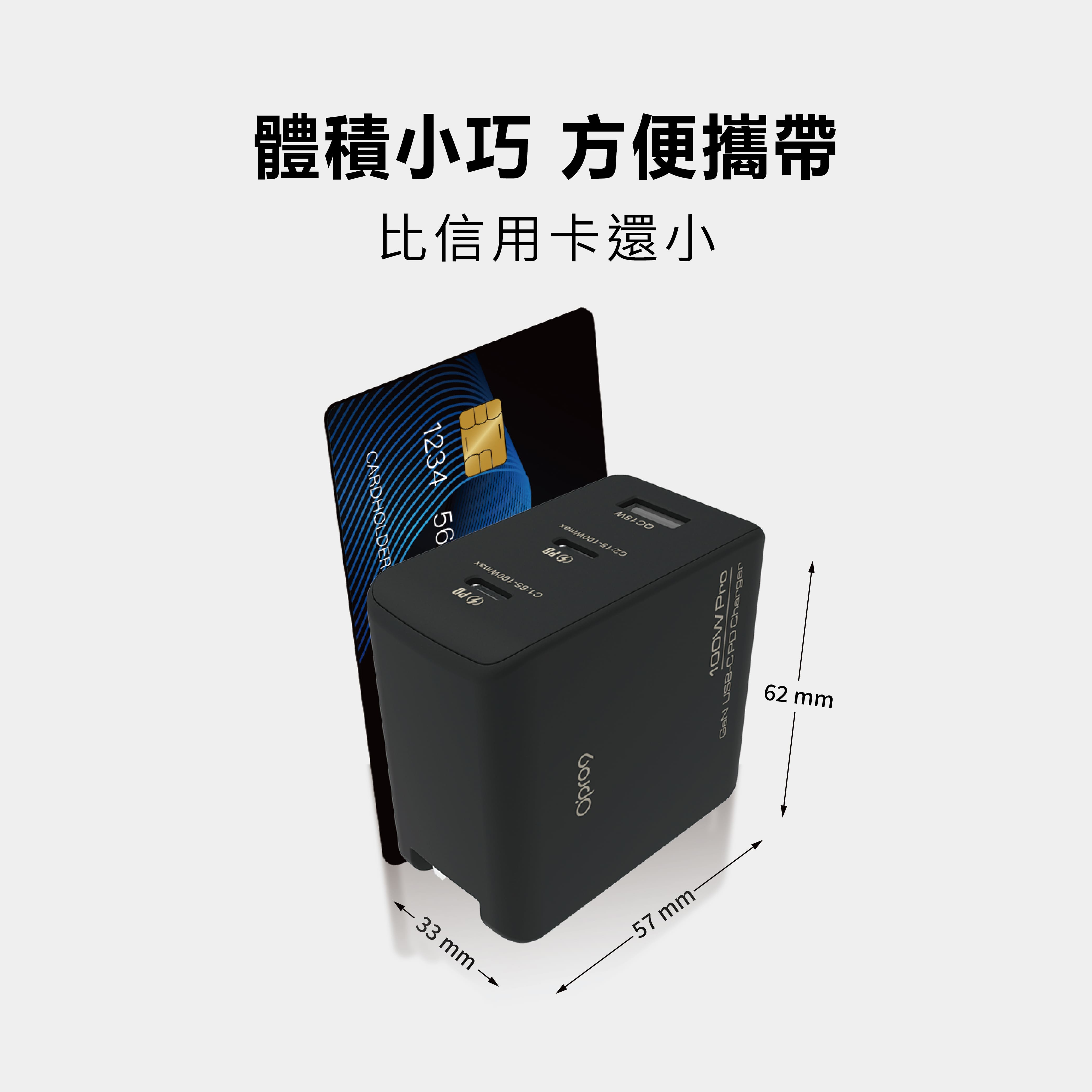 【體積最小】Opro9 GaN5.0 100W 氮化鎵 電源供應器/快速充電器_2