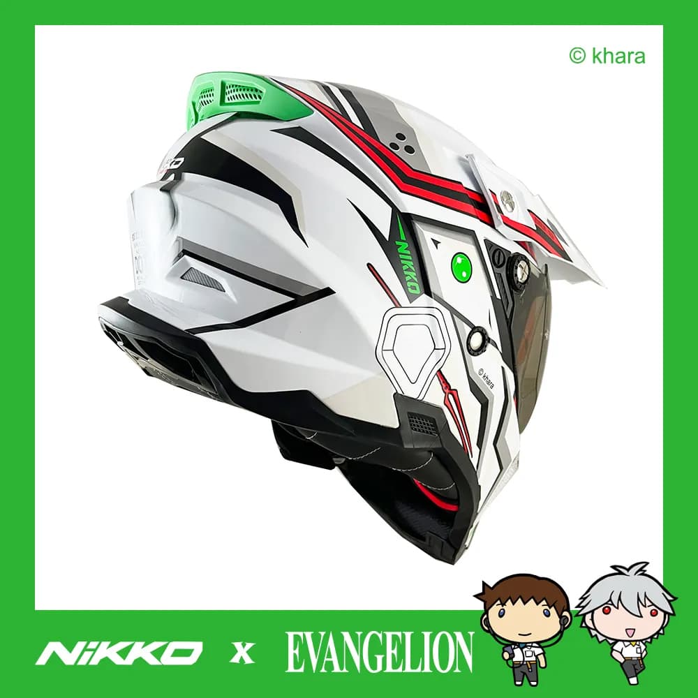NIKKO x 新世紀福音戰士神化13號機越野安全帽N851#7 N851 EVA 全