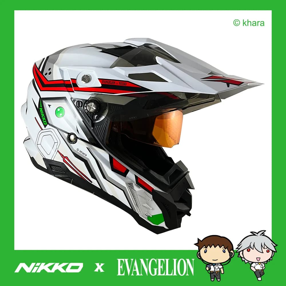 NIKKO x 新世紀福音戰士神化13號機越野安全帽N851#7 N851 EVA 全
