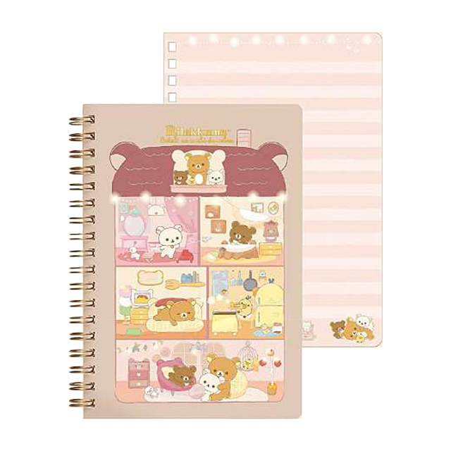 【Rilakkuma/拉拉熊】拉拉熊溫暖冬季系列線圈筆記本_1