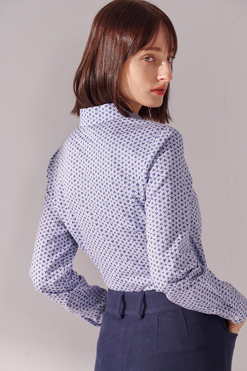 SST&C Geometric Square Neck Fitted Shirt | 01062411004_4