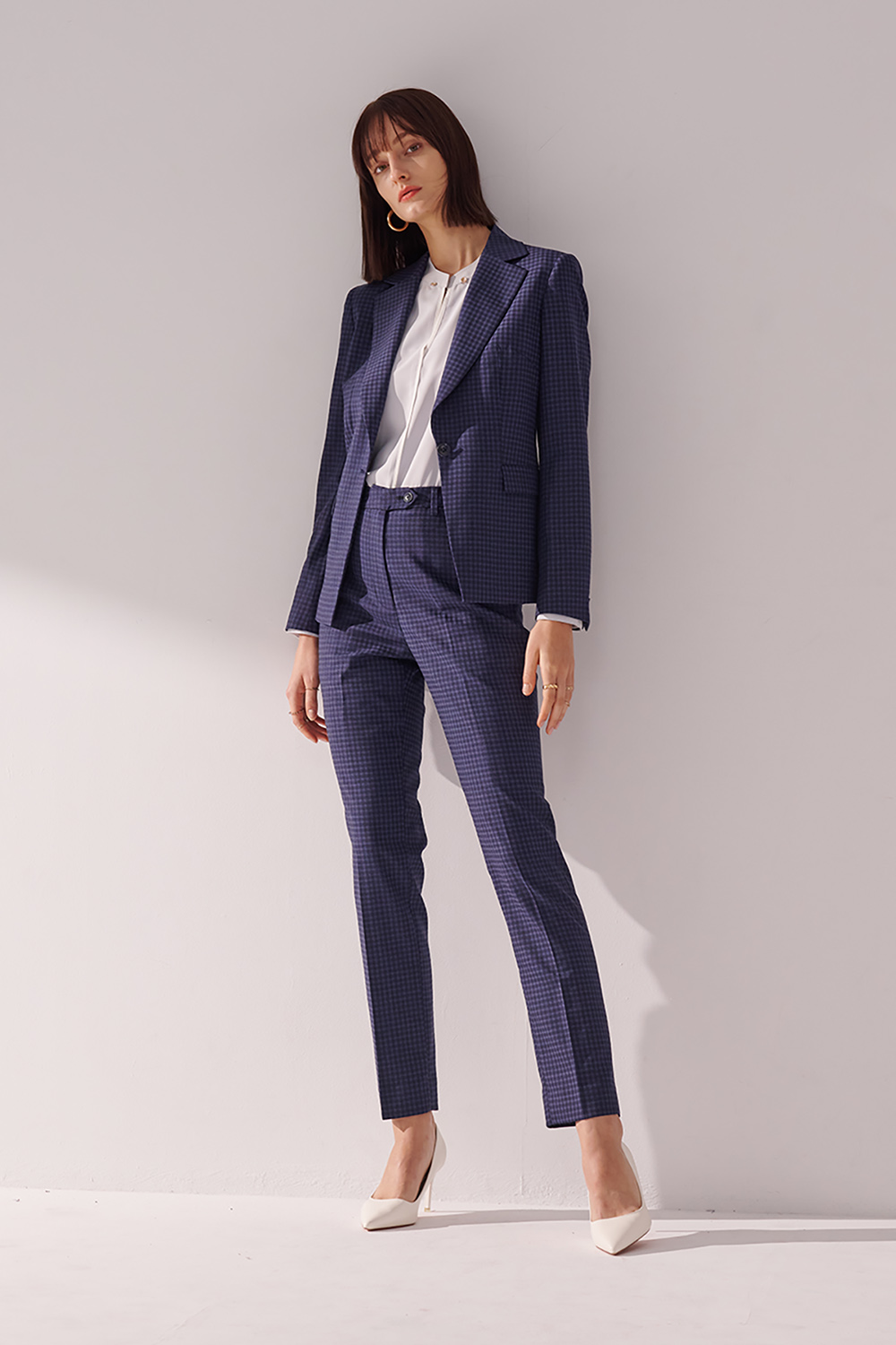 SST&C Mist Blue Pullover With Stand-Up Collar | 01082411002_5