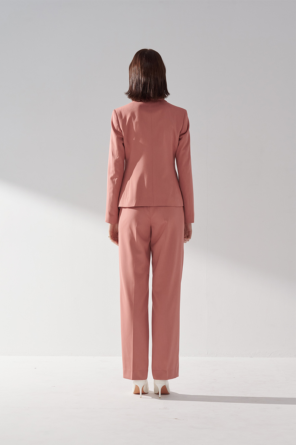 SST&C Pink and Orange Sword Collar Moderate Suit Jacket | 01012411003_5
