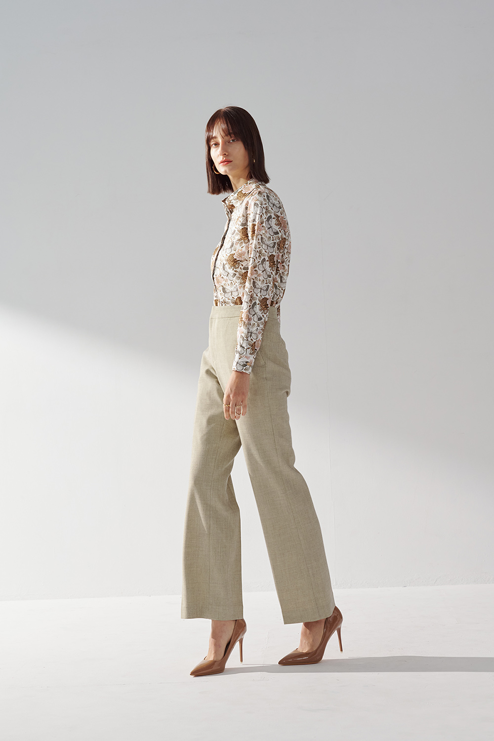 SST&C Light Matcha Straight-Leg Suit Trousers | 01022411004_3