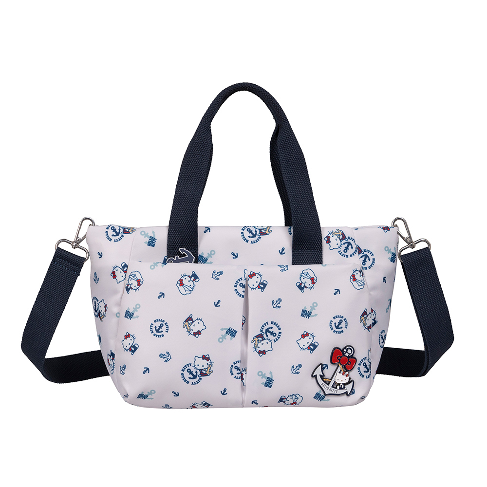 【Hello Kitty】皇家航海-兩用手提包-白 KT03J04WT_1