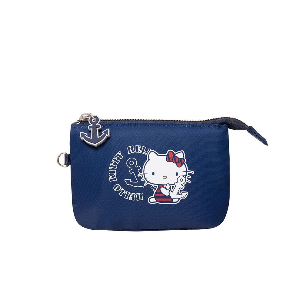 【Hello Kitty】皇家航海-三層零錢包-深藍 KT03J09NY_1