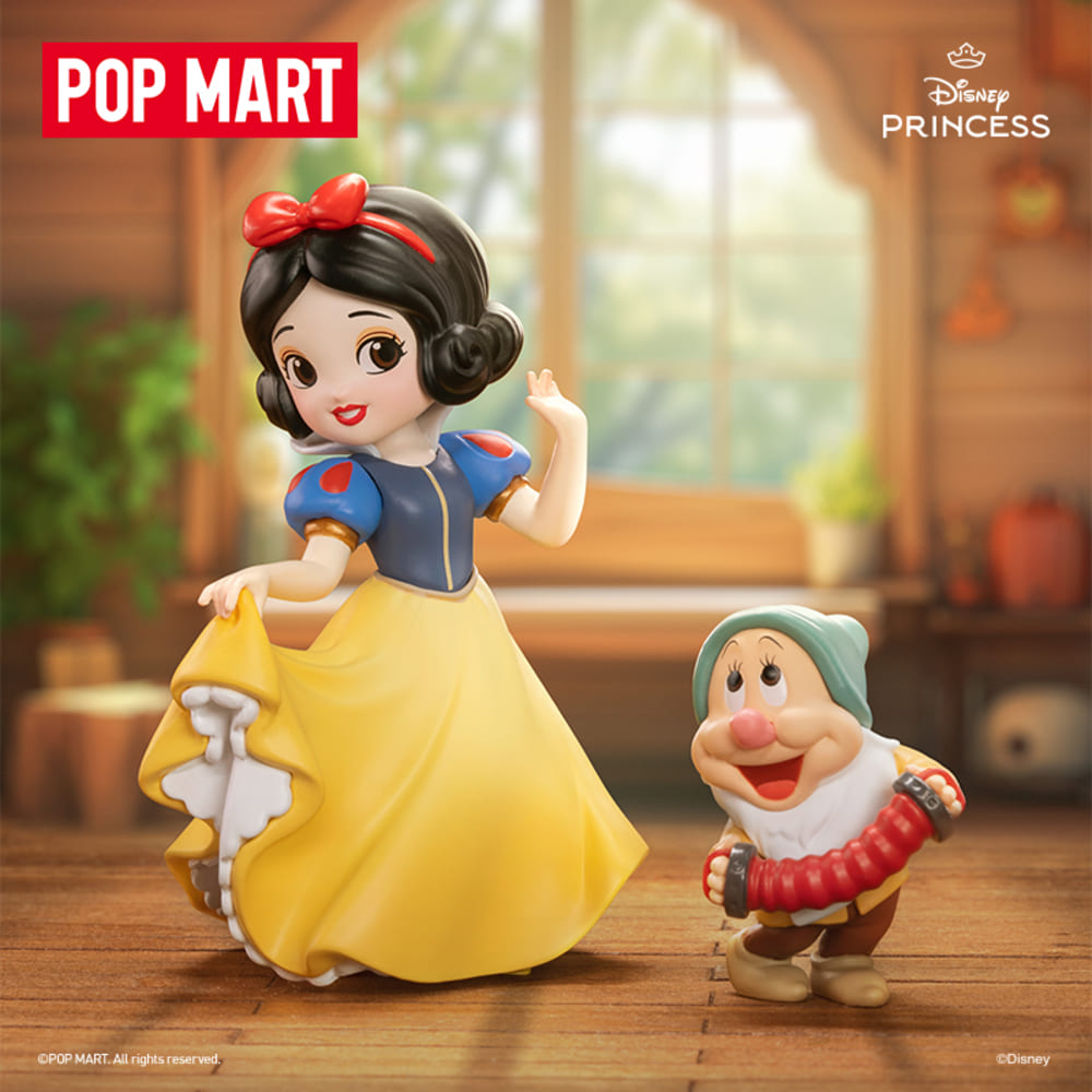 POPMART 泡泡瑪特 迪士尼白雪公主經典系列公仔盒玩(單入隨機盲盒)_0