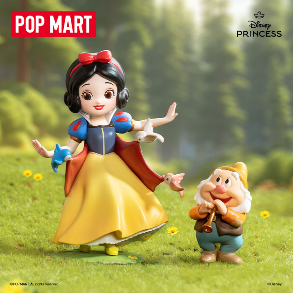 POPMART 泡泡瑪特 迪士尼白雪公主經典系列公仔盒玩(單入隨機盲盒)_1