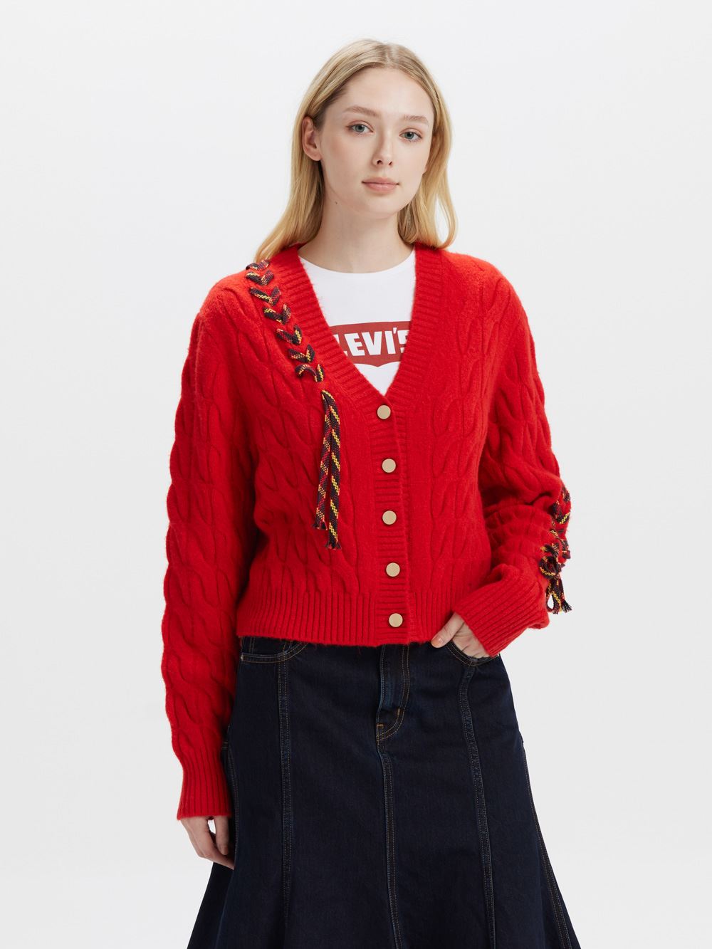 Levi’s® 女款 開襟毛衣  針織毛衣外套 熱賣單品