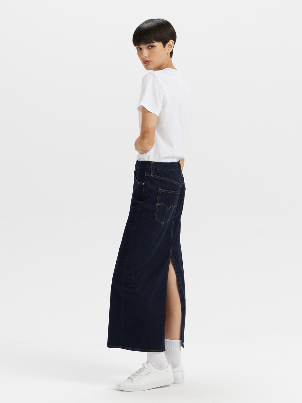 女款 牛仔長裙 牛仔裙 丹寧裙 人氣新品