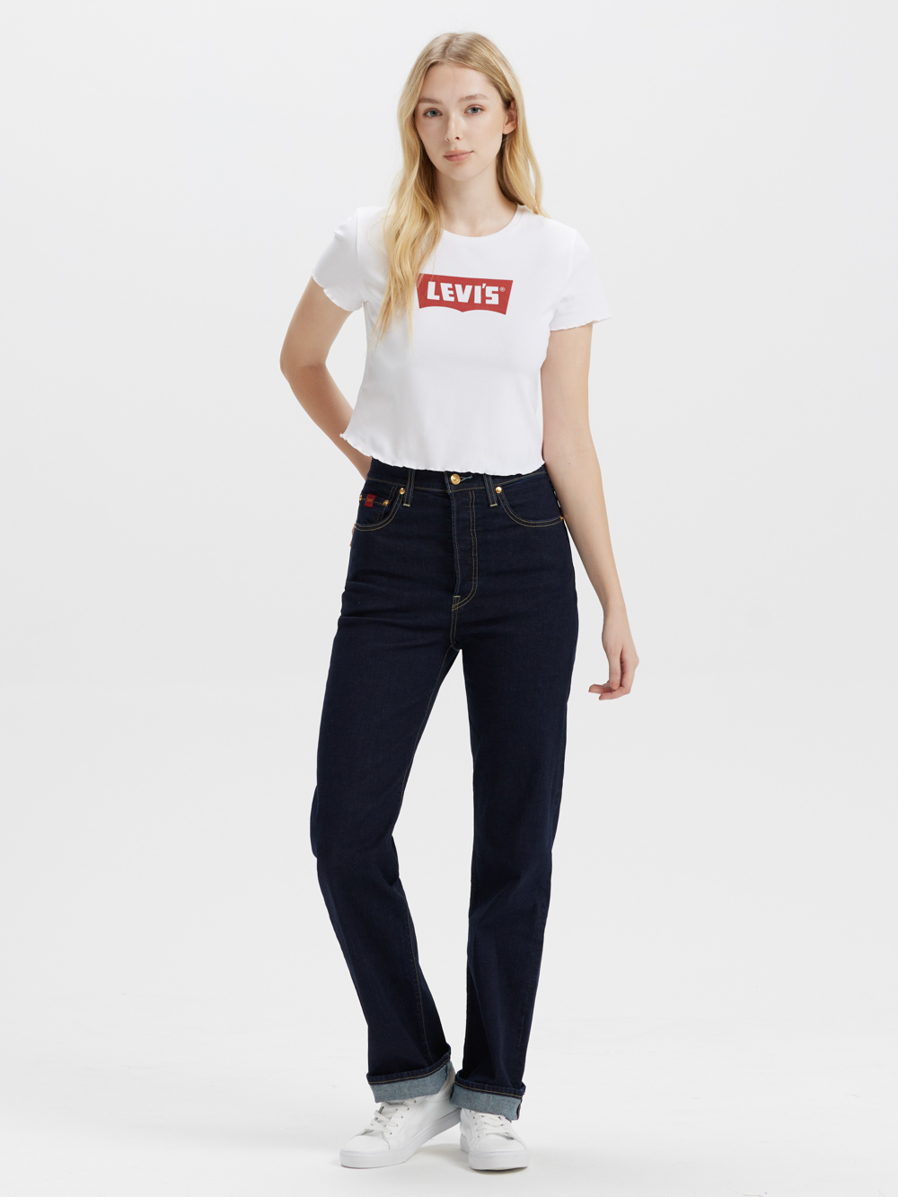 Levi’s® Ribcage Full Length 女款超高腰直筒牛仔褲  人氣新品