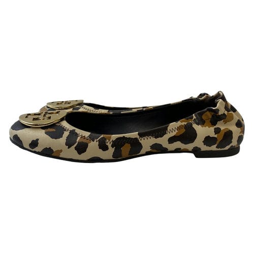 【基隆店】TORY BURCH/淺口皮鞋/8M/