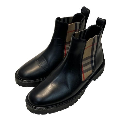 【微風南山店】BURBERRY/側邊鬆緊靴/35/ITOH3T1HFXFK