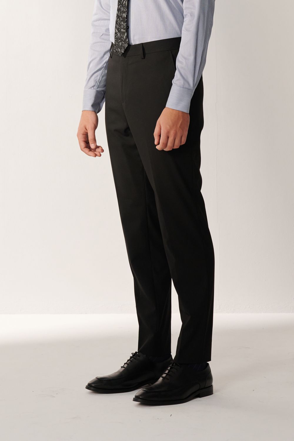 【Customized Pants】SST&C Basic Black Slim Fit Suit Trousers | 00022411001_6