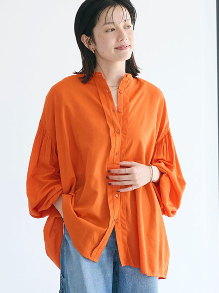 素面泡泡袖襯衫/上衣(PA43L0A0300) - CRAFT STANDARD BOUTIQUE