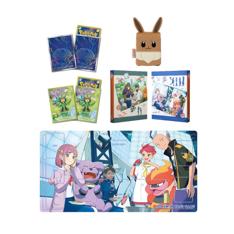 (限量)(日貨)POKEMON寶可夢集換式卡牌 周邊收納-藍莓聯盟四天王組合_0